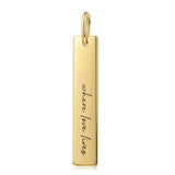 Timeless Tag mit Text & Kette