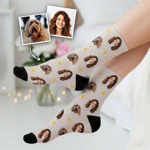 Socken mit Haustier & Gesicht